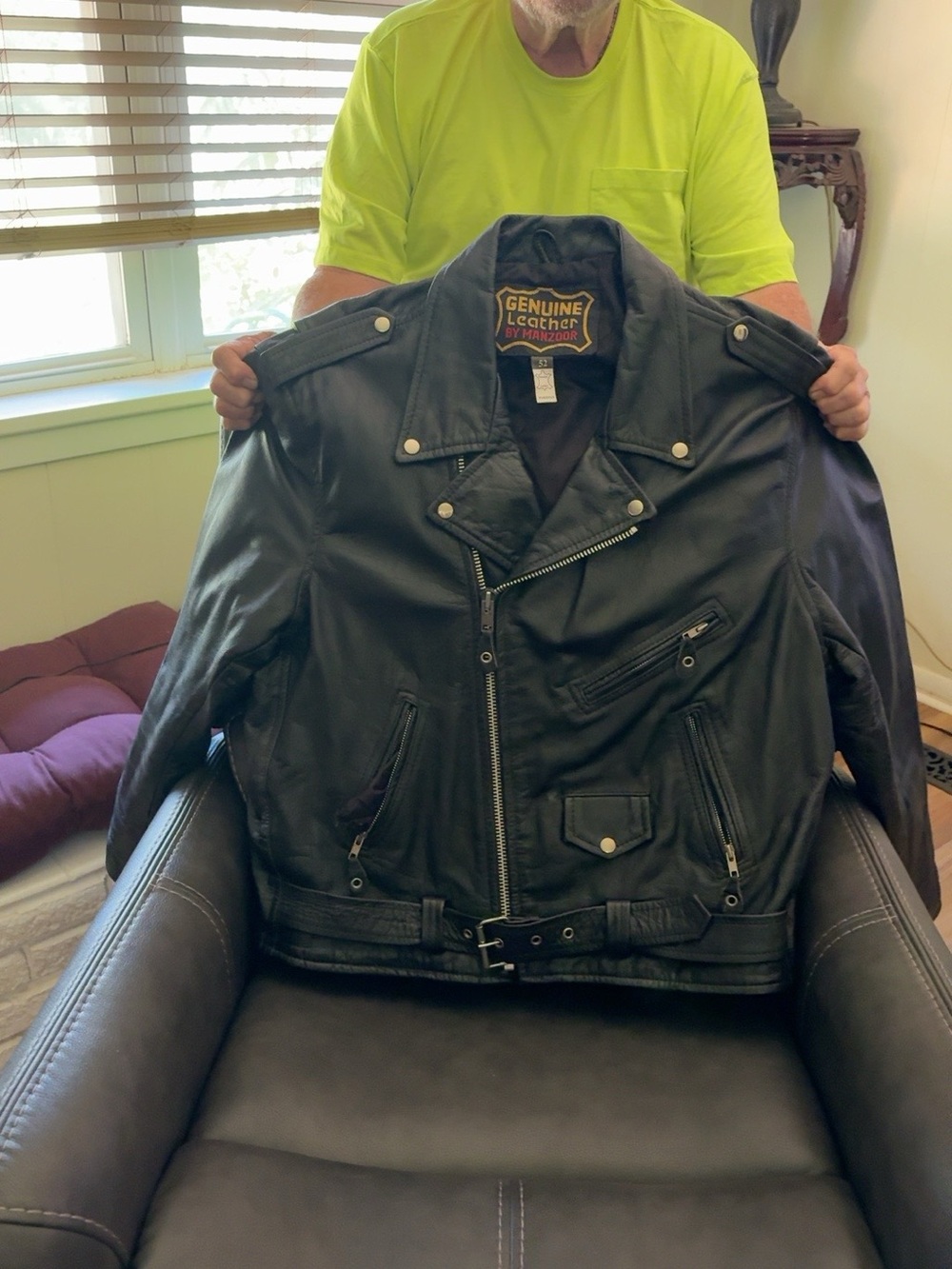 Harley-Davidson Black Leather Men’s Motorcycle Bomber Jacket